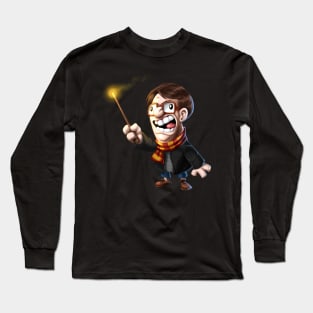 Wizard boy at school Long Sleeve T-Shirt